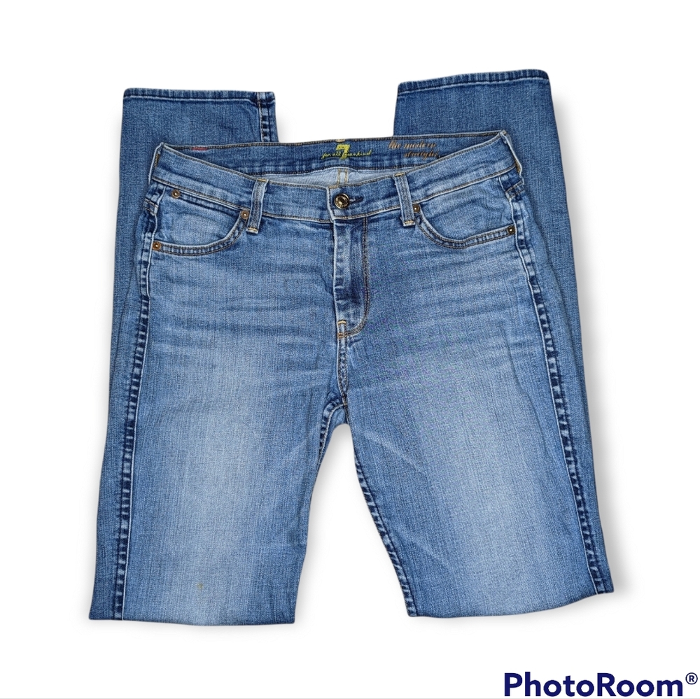 7 For All Mankind Modern Straight Jeans Size 28